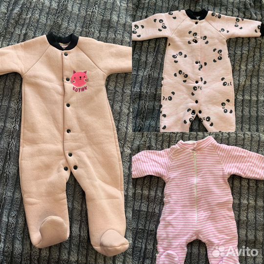 Комбинезоны, слипы 62,68,74