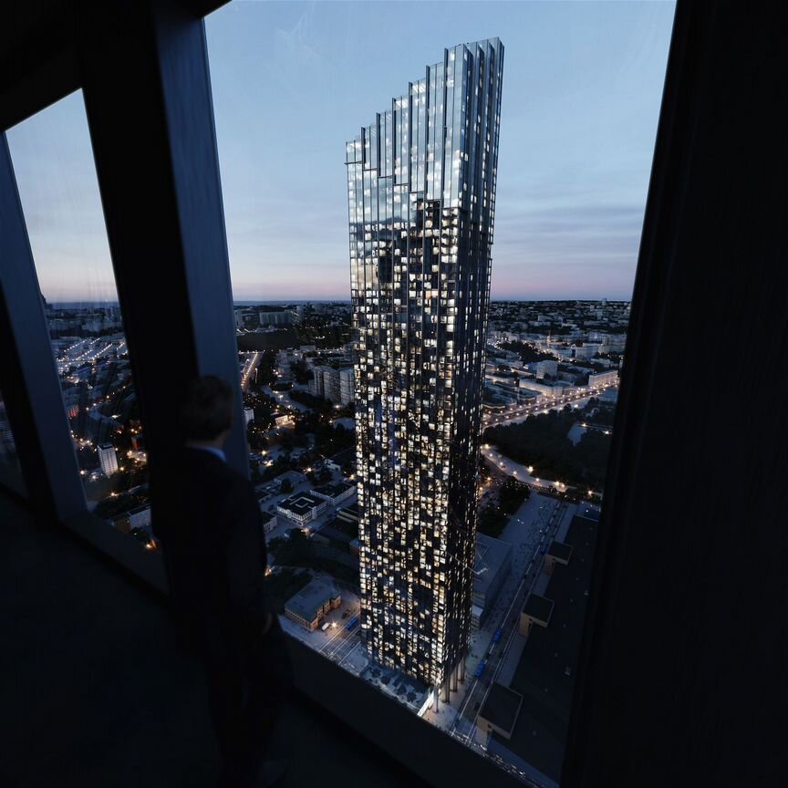 Квартира-студия, 46,5 м², 5/85 эт.