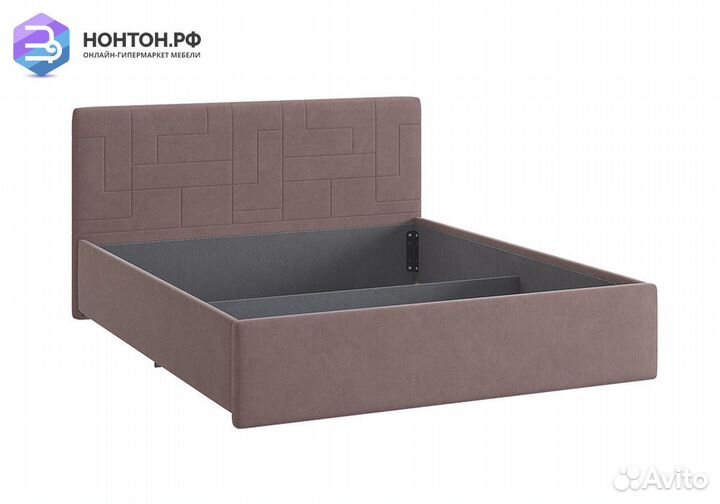 Кровать Лора 2 1.6 м светло-коричневая
