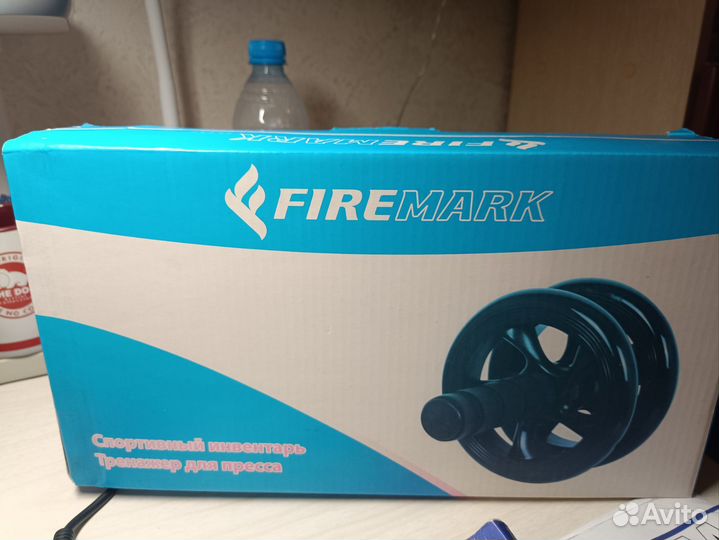 Ролик-тренажер для пресса, с мини-ковриком