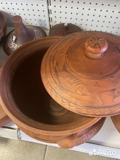 Казан из красной глины