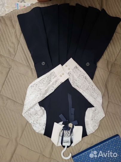 Школьная форма для девочки 134 140 синяя