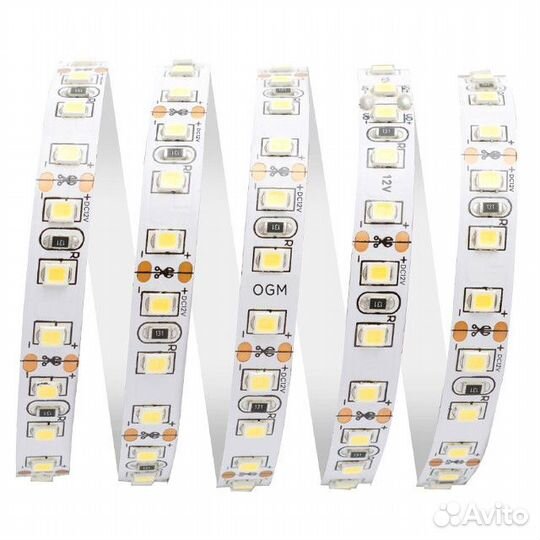 Лента светодиодная OGM 12В 48Вт 3528 120д/м IP20 5
