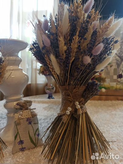 Букеты из лаванды