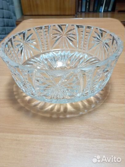 Хрустальная салатница и конфетница
