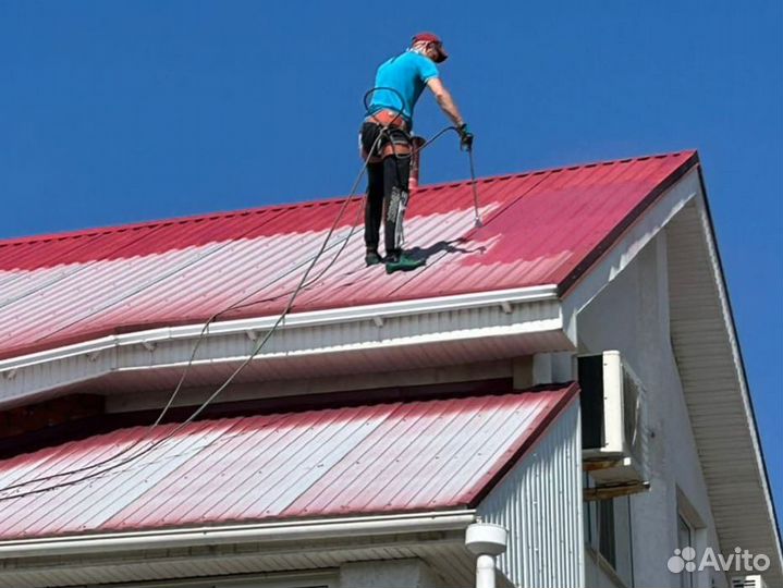 Чистка и покраска крыш
