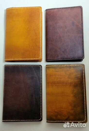 Обложка для документов натуральная кожа