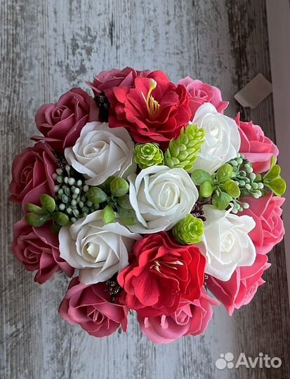 Букет из мыльных роз в подарок