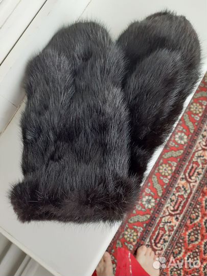 Варежки норковые