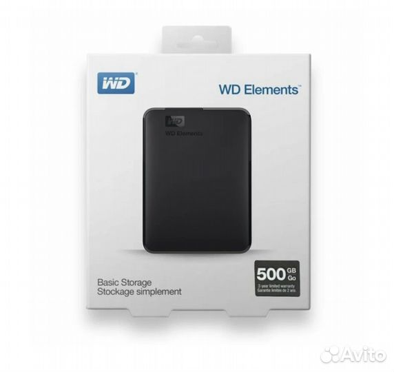 Wd elements 500 gb внешний жесткий диск