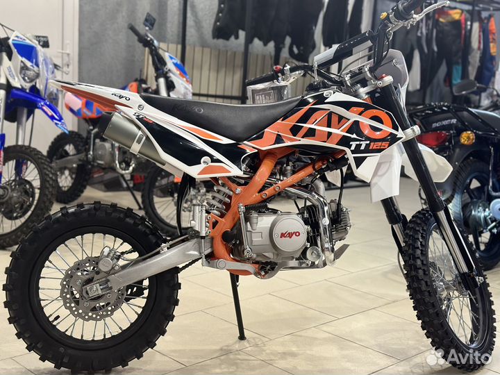 Питбайк kayo basic K125EM 17/14 KRZ (мех.сцеп. эл