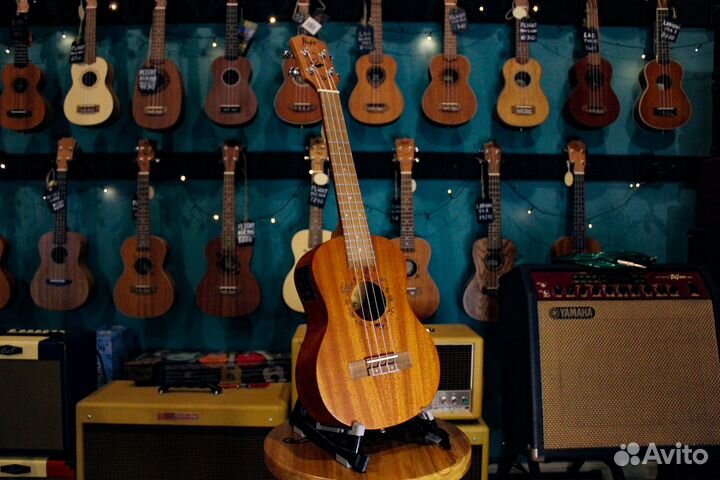 Flight DUT34 EQ MAH, укулеле тенор с чехлом