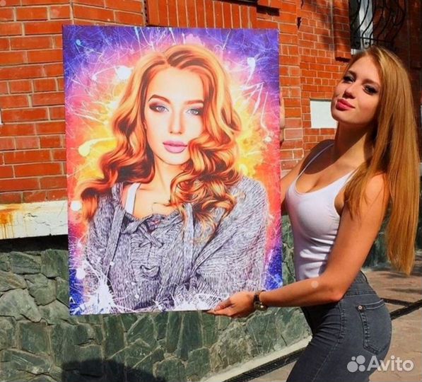 Портрет на холсте по фото