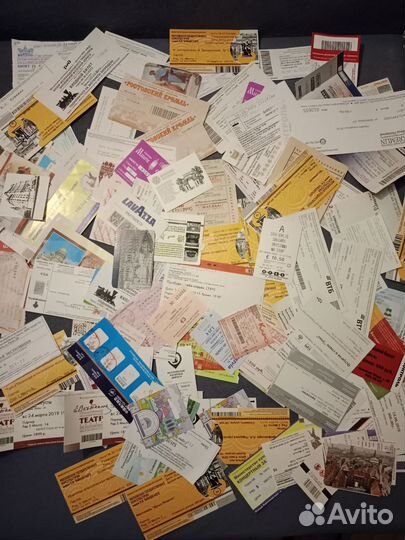 Билеты в коллекцию театры, музеи, концерты 150 шт