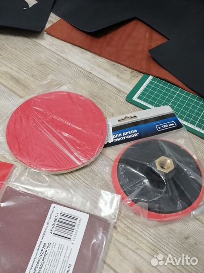 Круг для дреля с липучкой новый