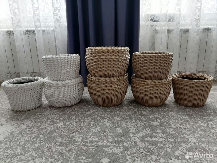 Кашпо из полиротанга