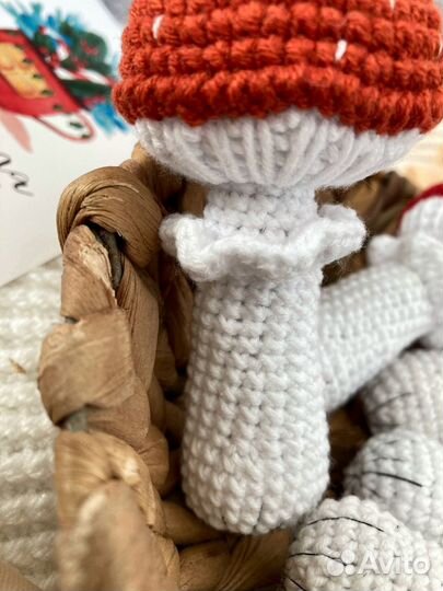 Елочная игрушка мухомор