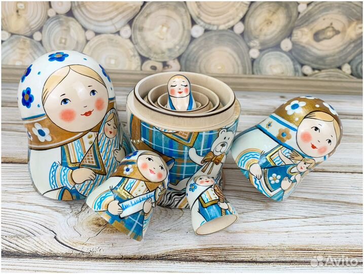 Матрешка ручной работы игрушка для детей сувенир