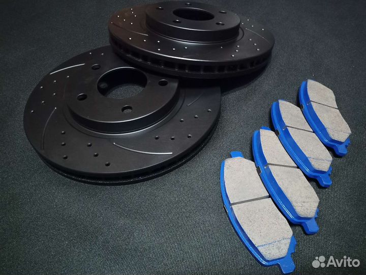 Тормозные диски mitsubishi lancer sport + керамика