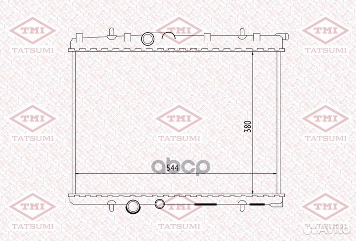 Радиатор системы охлаждения TGA1029 tatsumi