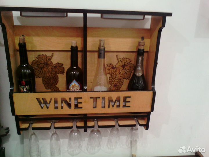 Полочка с подсветкой (для вина)