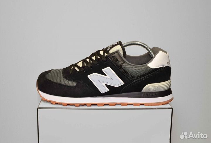 New Balance 574 (42-46, Черные, Классика)