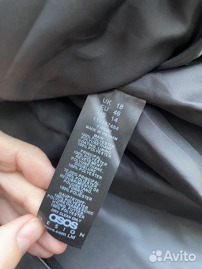 Пиджак кожаный ASOS 50-52 размер