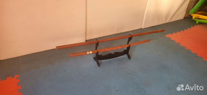 Деревянный меч самурайский катана