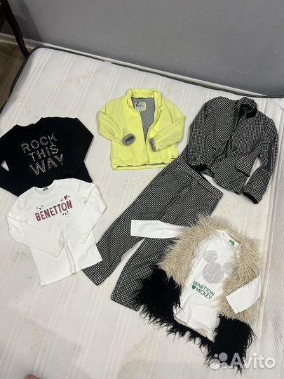 Вещи для девочки пакетом 130 140 146