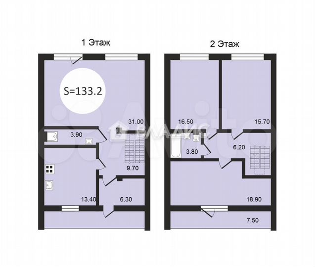 Таунхаус 141 м² на участке 6 сот.