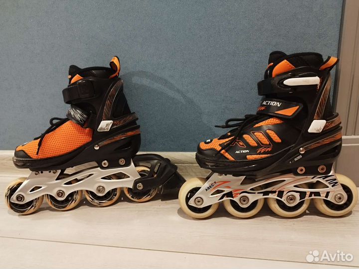 Коньки роликовые раздвижные р. 31-34