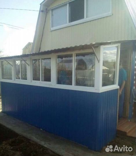 Остекление балконов, установка пластиковых окон, беседки