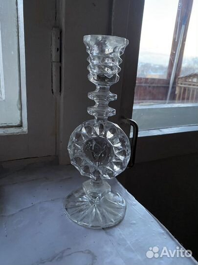 Хрусталь ссср: подсвечник