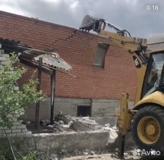 Снос построек,вывоз мусора Снос домов