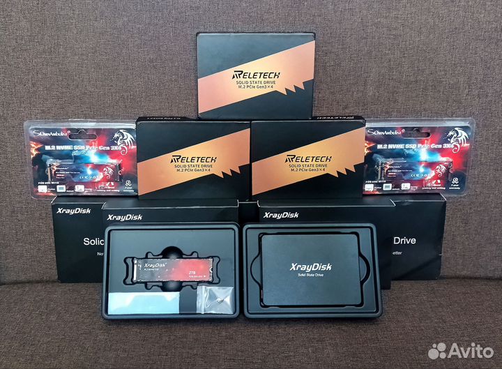 SSD M.2 nvme,sata,512Gb,1TB,2TB(новые)