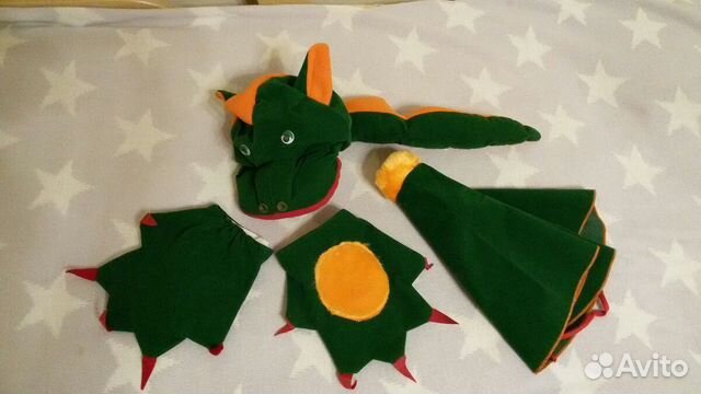 Карнавальный костюм дракона для ребенка 3 -5 лет