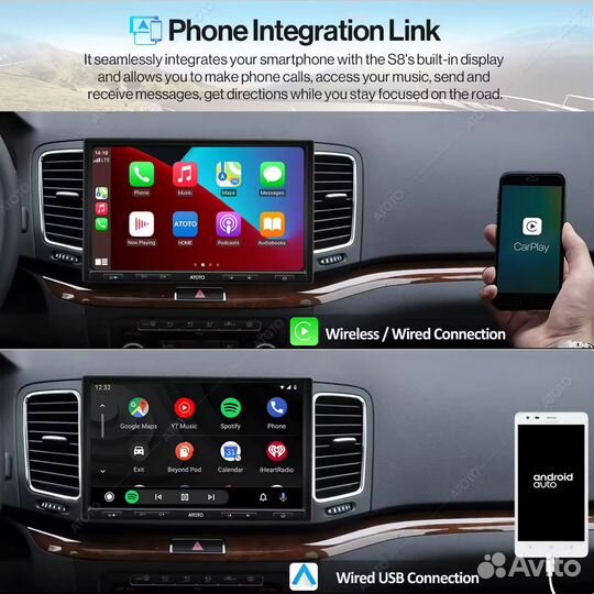 Автомагнитола 2 din Atoto S8 Pro 10