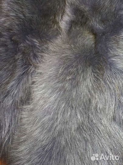 Воротник из натурального меха большой и пушистый