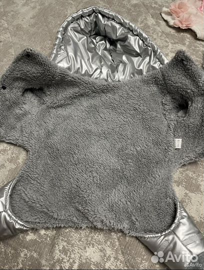 Комбинезон для собак серебристый