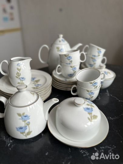 Чайный сервиз кольдиц фарфор из гдр