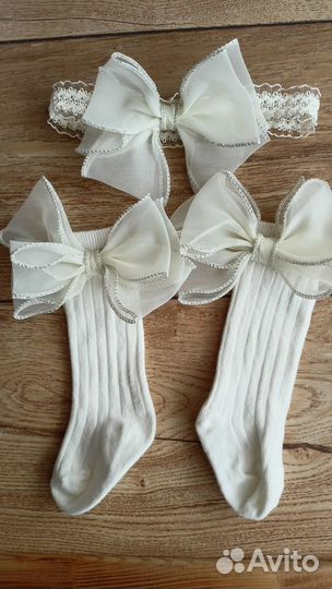 Продам комплект гольфы и повязка, размер 16-19