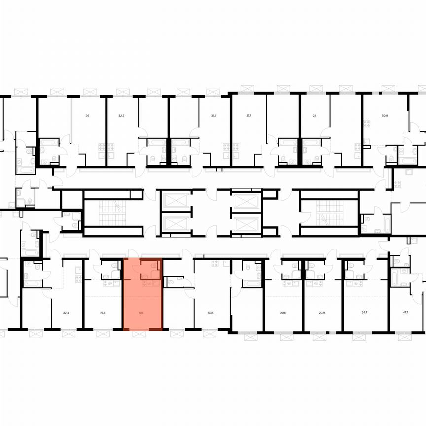 Квартира-студия, 19,8 м², 17/24 эт.