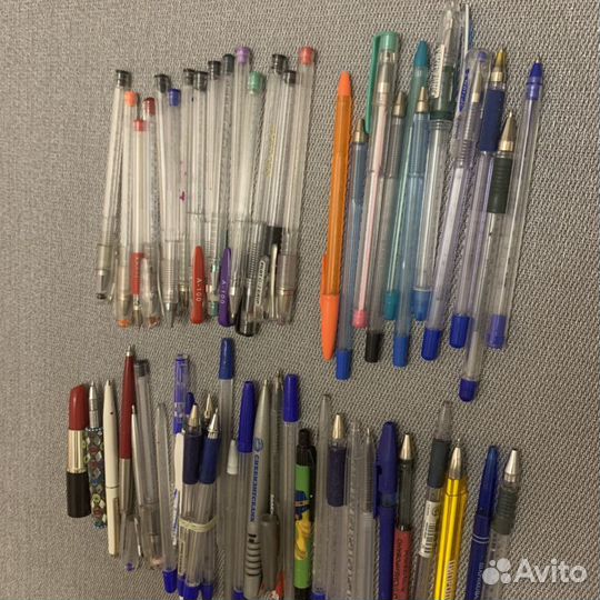 Ручки шариковые и гелевые цена за все без стержня