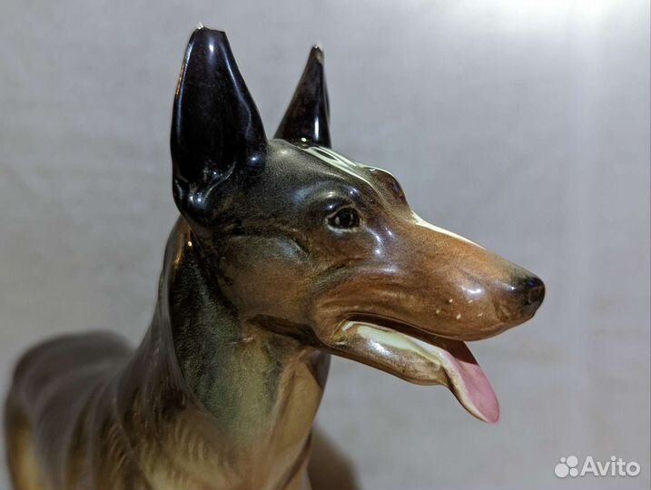 Собака статуэтка антиквариат немецкий фарфор