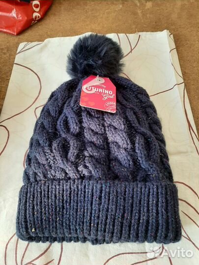 Шапка для девочки новая 52/54