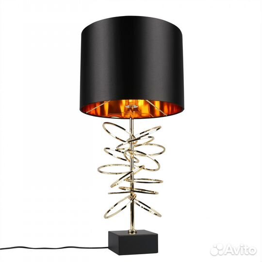 Светильник настольный металлический и текстильный