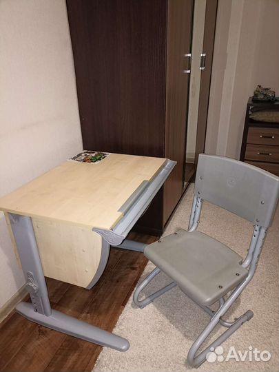 Растущая парта и стул Деми