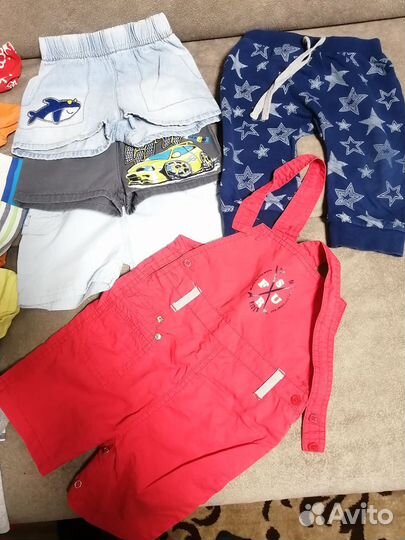 Футболки и шорты для мальчика 80 86