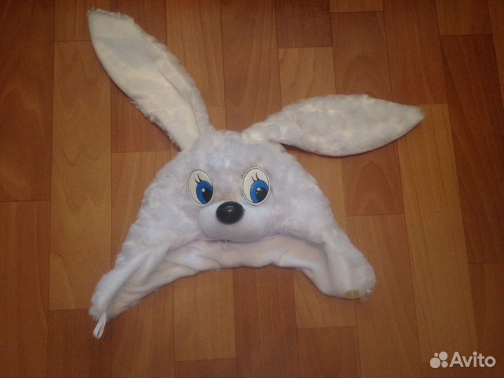 Новогодний костюм зайчика -шапочка