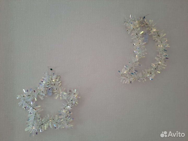 Гирлянды звезда и луна